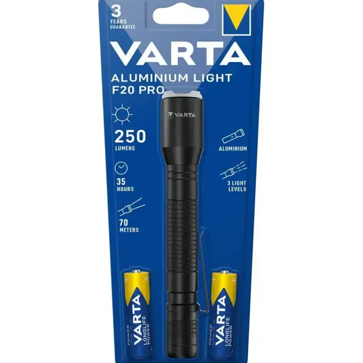 Lommelygte, Varta F20 Pro - sort