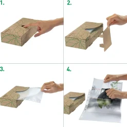 Lomme Recycle 70my A4 præg 40stk/æsk