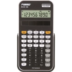 Lommeregner - Fiamo Eco 30 - Anti-bakteriel - 10+2 cifre - Sort