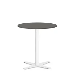 Loungebord Amy Ø650 H752 mm, Antracit laminat Hvidt understel