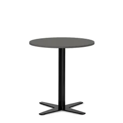 Loungebord Amy Ø650 H752 mm, Antracit laminat Sort understel