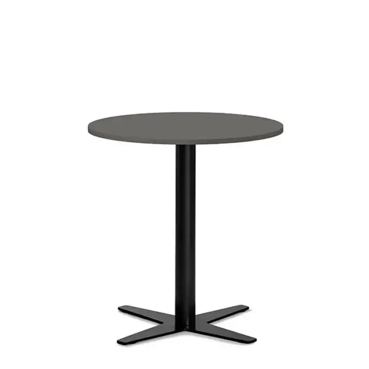 Loungebord Amy Ø650 H752 mm, Antracit laminat Sort understel
