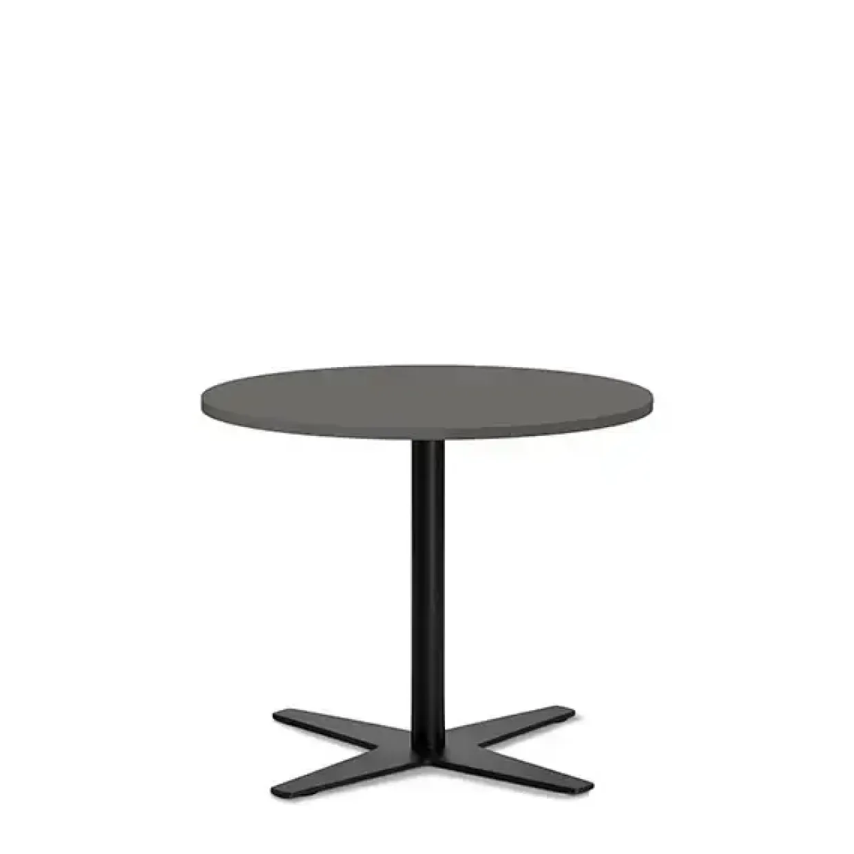 Loungebord Amy Ø650 H582 mm, Antracit laminat Sort understel