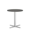 Loungebord Amy Ø650 H752 mm, Antracit laminat Alugråt understel
