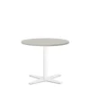 Loungebord Amy Ø650 H582 mm, Lys grå laminat Hvidt understel
