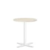 Loungebord Amy Ø650 mm H752 mm, Birk laminat Hvidt understel
