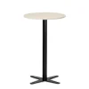 Loungebord Amy Ø650 mm H1050 mm, Birk laminat Sort understel