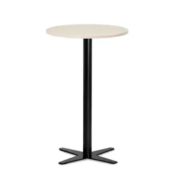 Loungebord Amy Ø650 mm H1050 mm, Birk laminat Sort understel