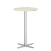 Loungebord Amy Ø650 mm H1050 mm, Birk laminat Alugråt understel
