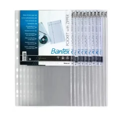 Lynlåslomme Bantex PVC A4 0,14 mm (10)
