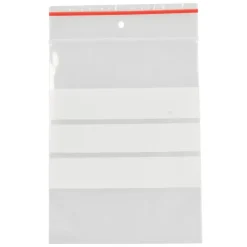 Lynlåspose med skrivefelt - LDPE Virgin - 6 x 8 cm - Klar - 200 Stk