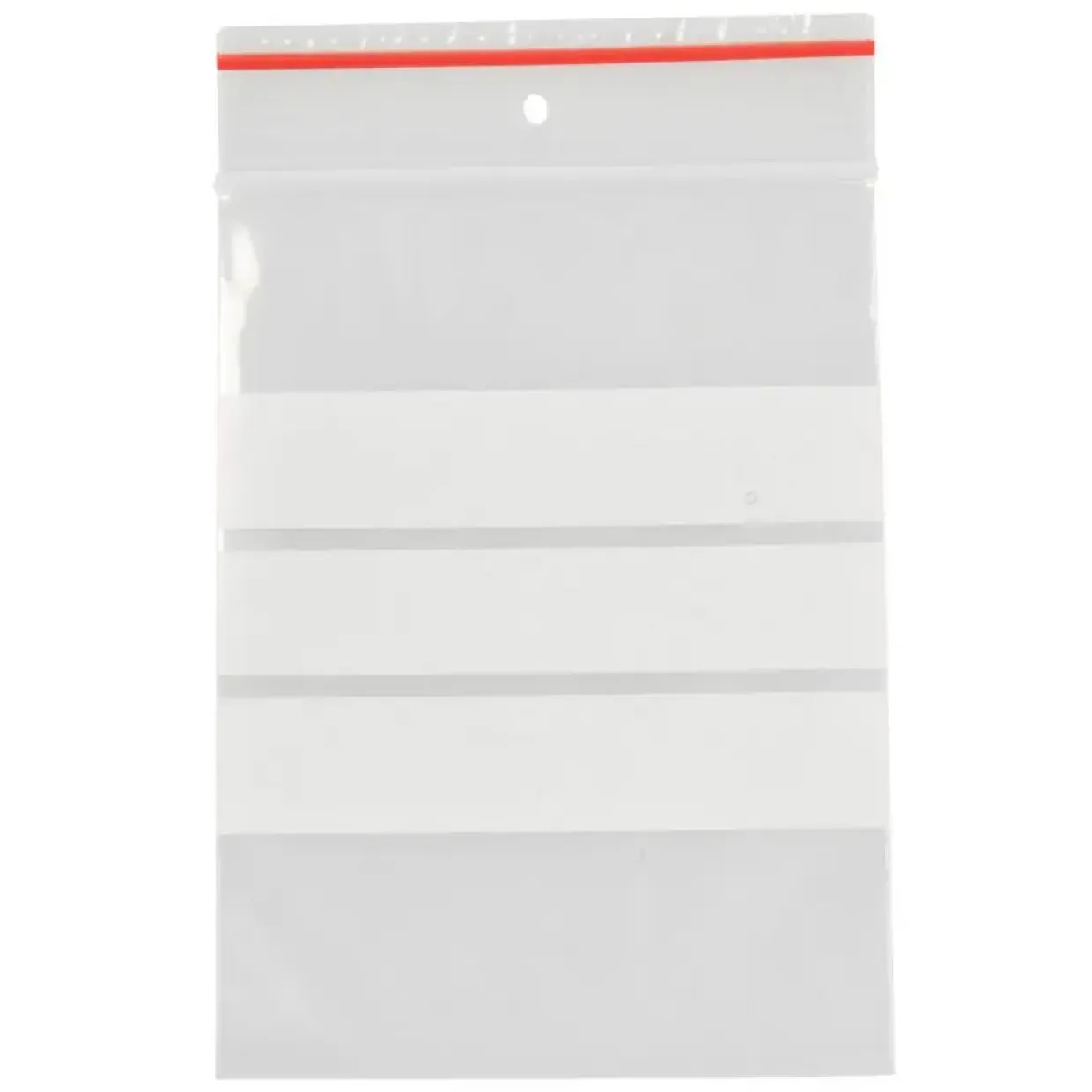Lynlåspose med skrivefelt - LDPE Virgin - 6 x 8 cm - Klar - 200 Stk