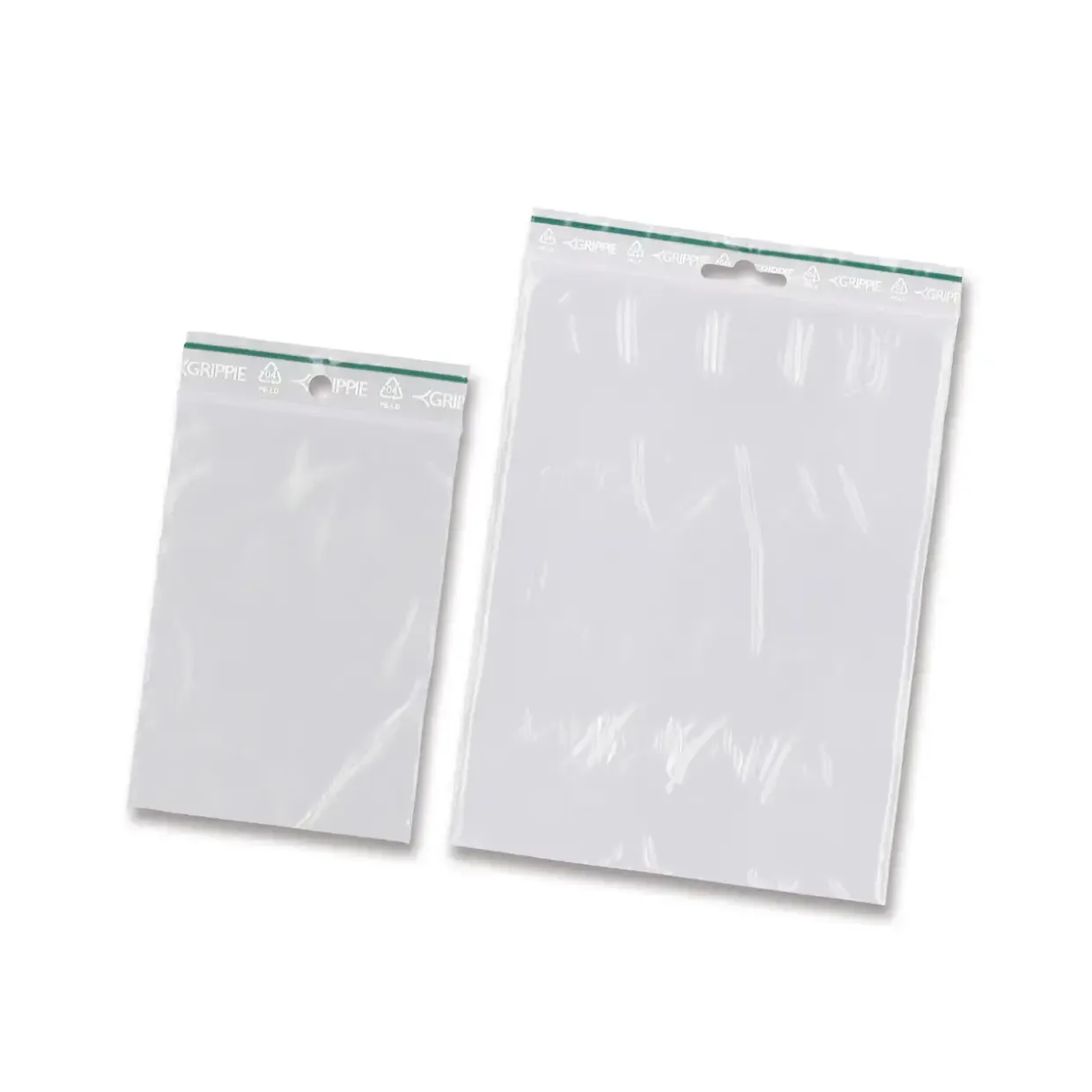 Lynlåsposer Green 80x120mm nr. 03 50mic klar 1000stk