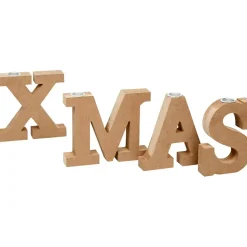 Lysestage X-MAS højde 14,5 cm, tykkelse 3,2 cm - 4 stk