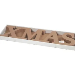 Lysestage X-MAS højde 14,5 cm, tykkelse 3,2 cm - 4 stk