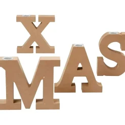 Lysestage X-MAS højde 14,5 cm, tykkelse 3,2 cm - 4 stk