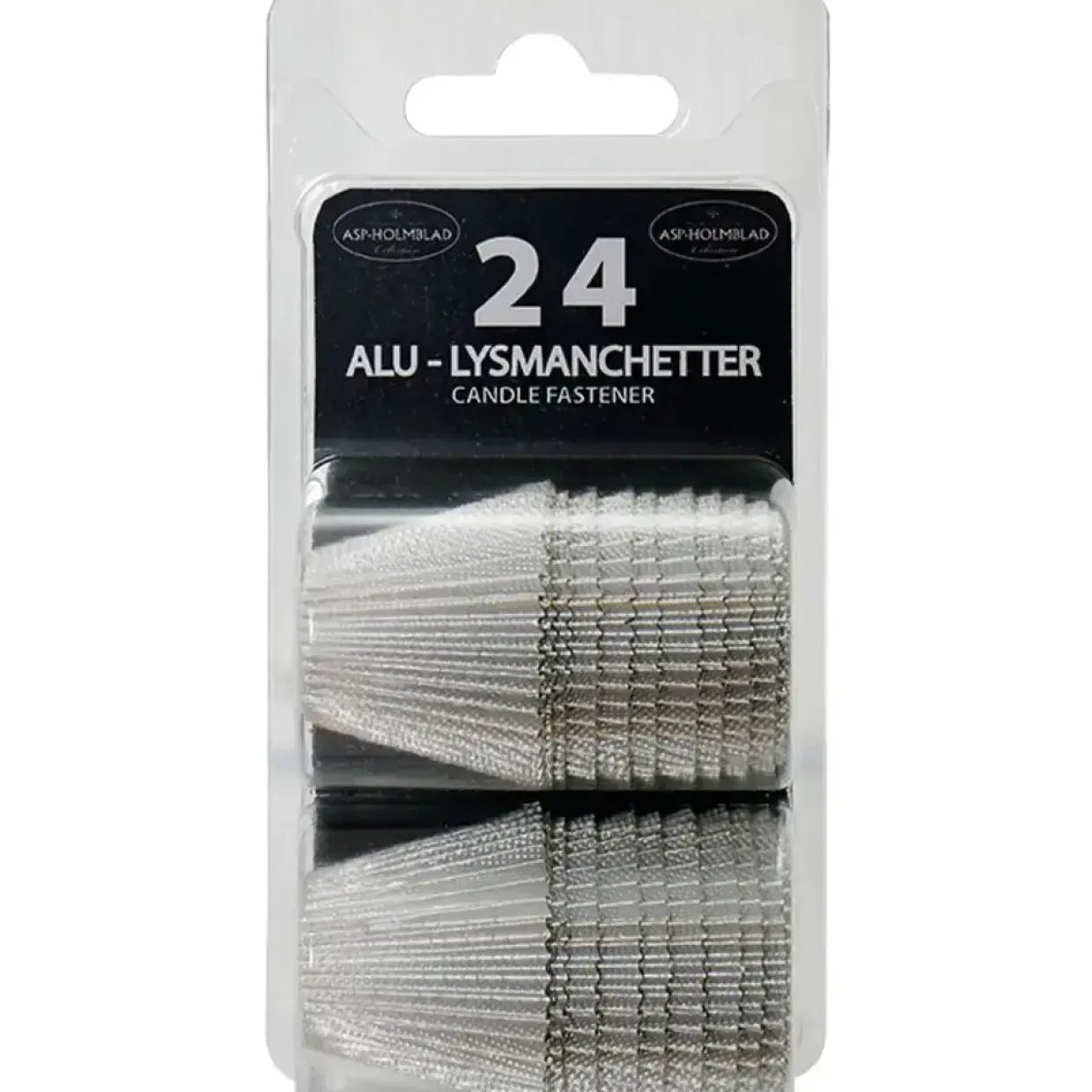 Lysmanchetter, guld/sølv, 20 pakker á 24 stk