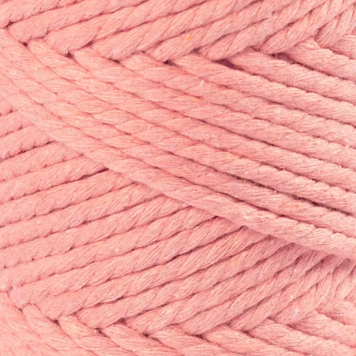 Macramé-garn – 3-tvundet / tvistet – 80% genanvendt bomuld – 20% polyester