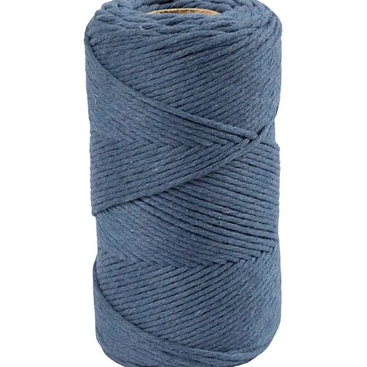 Macramé snor L: 198 m diam. 2 mm blå 330 g