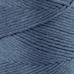 Macramé snor L: 198 m diam. 2 mm blå 330 g