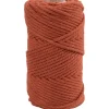 Macramé snor L: 55 m diam. 4 mm brændt orange 330 g