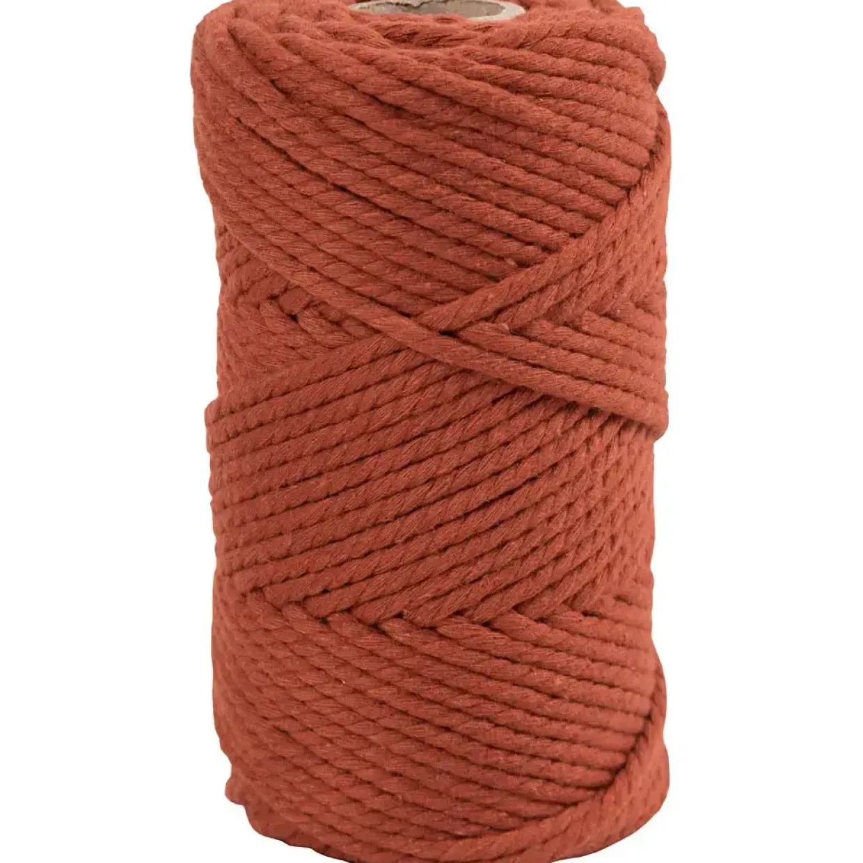 Macramé snor L: 55 m diam. 4 mm brændt orange 330 g
