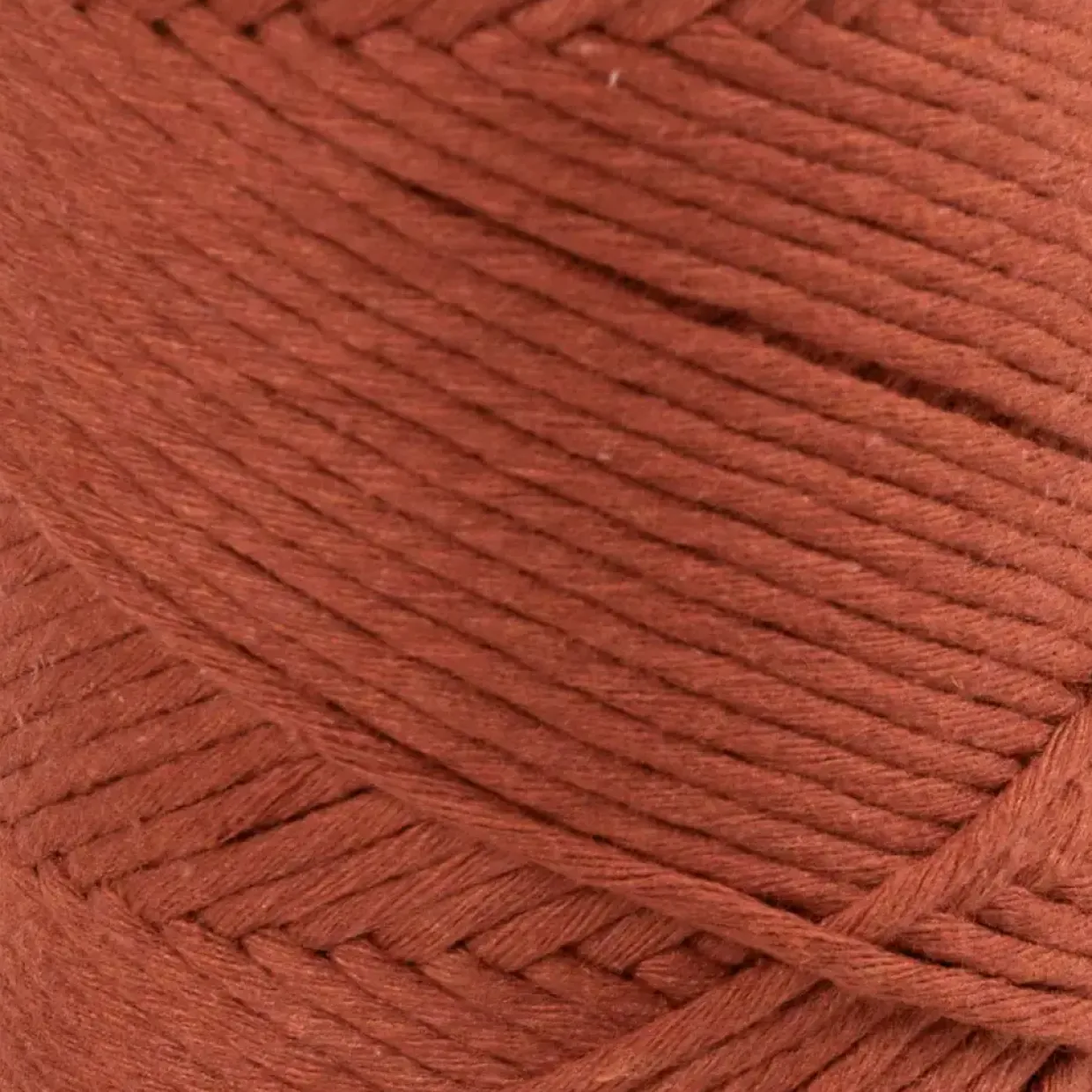Macramé snor L: 198 m diam. 2 mm brændt orange 330 g