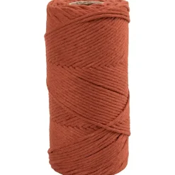 Macramé snor L: 198 m diam. 2 mm brændt orange 330 g