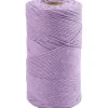 Macramé snor L: 198 m diam. 2 mm lilla 330 g