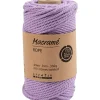 Macramé snor L: 55 m diam. 4 mm lilla 330 g