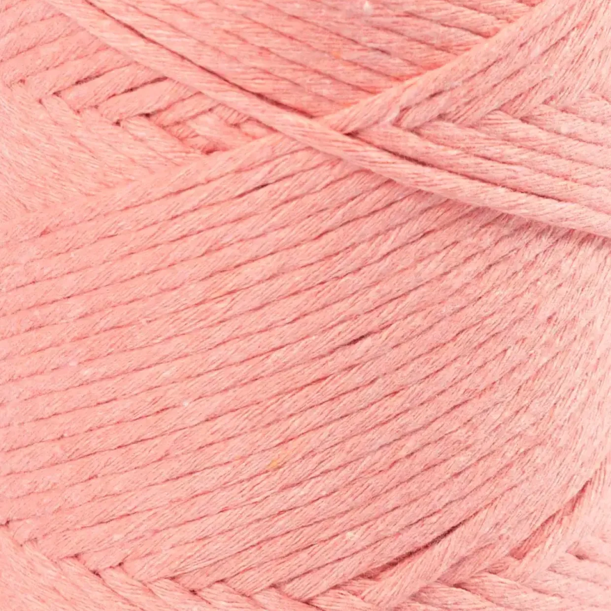 Macramé snor L: 198 m diam. 2 mm rosa 330 g