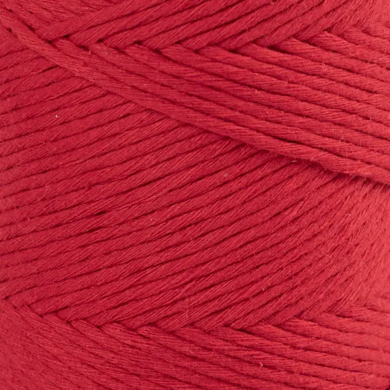Macramé snor – 198 m – Ø 2 mm – rød – 330 g