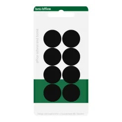 Magneter BNT - Runde - Sort - Ø 2 cm - 8 stk