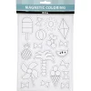 Magneter med billeder af sommer ting 14,85 x 21 cm