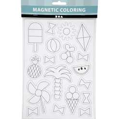 Magneter med billeder af sommer ting 14,85 x 21 cm