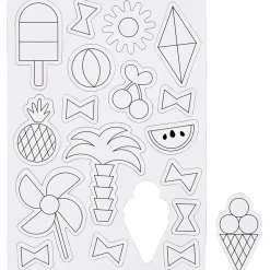 Magneter med billeder af sommer ting 14,85 x 21 cm