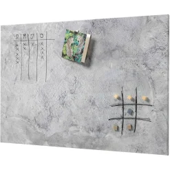 Magnetisk ståltavle - Betonlook - 90 x 60 cm