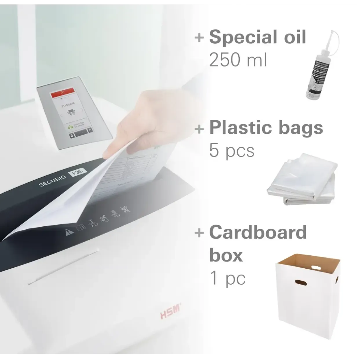 Makulator HSM SECURIO P44i document shredder - 1,9 x 15 mm
