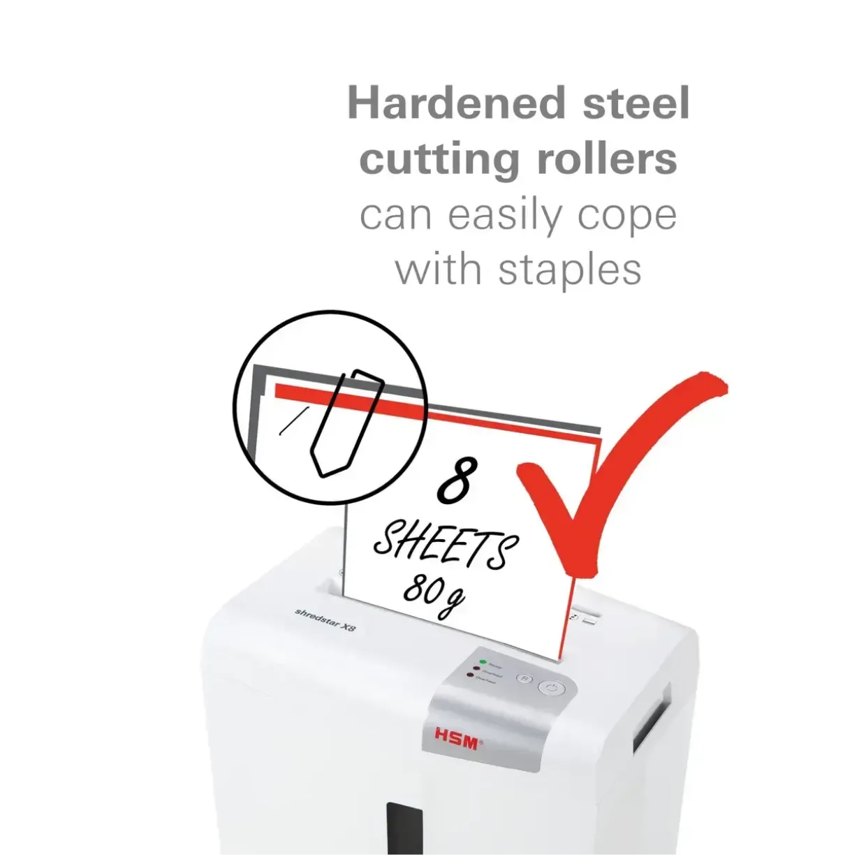 Makulator konfetti - HSM Shredstar X8 4 x 35 mm - 8 ark