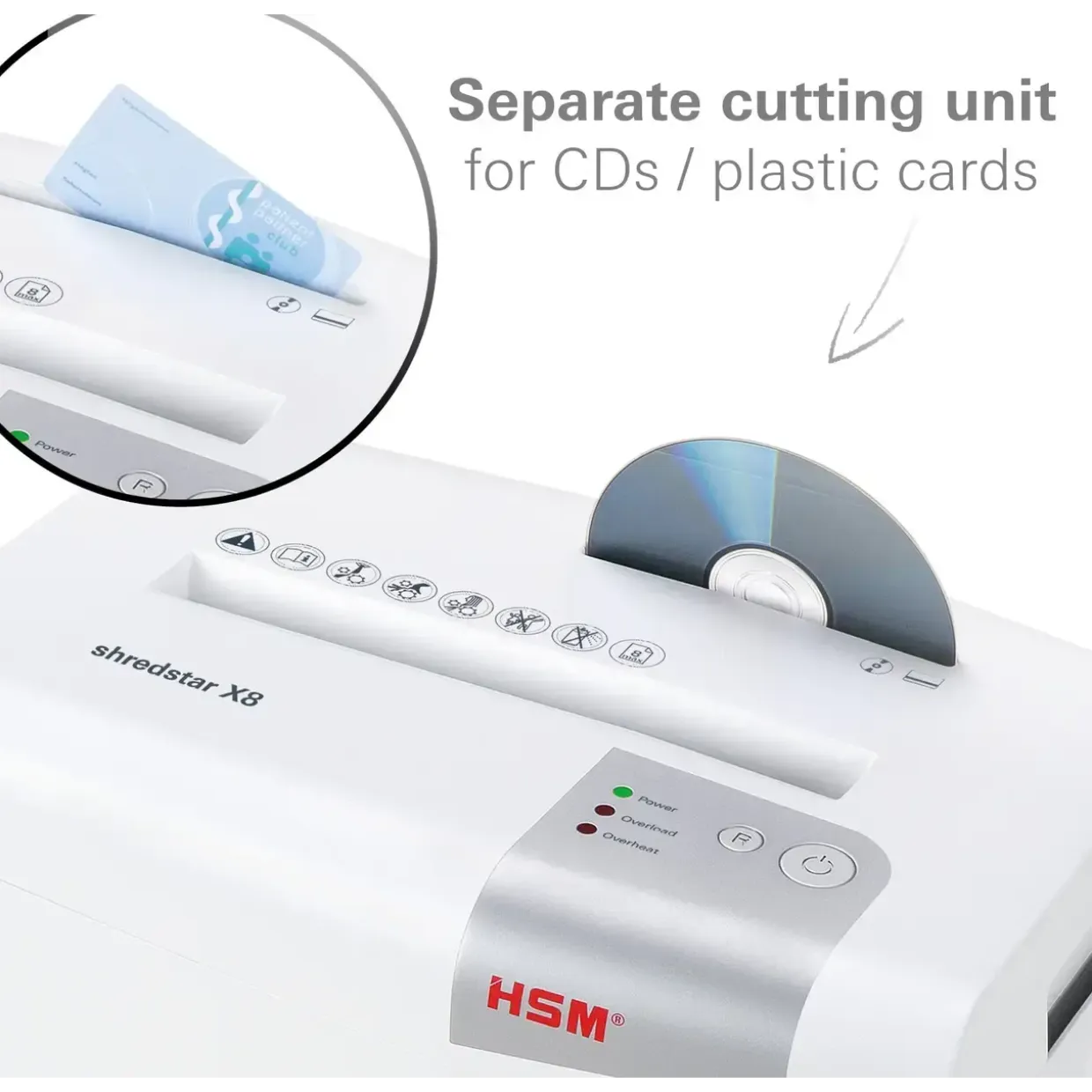 Makulator konfetti - HSM Shredstar X8 4 x 35 mm - 8 ark