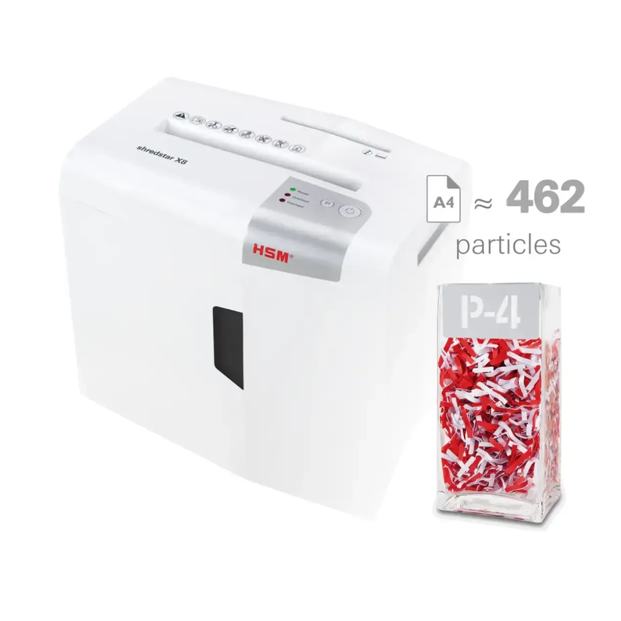 Makulator konfetti - HSM Shredstar X8 4 x 35 mm - 8 ark