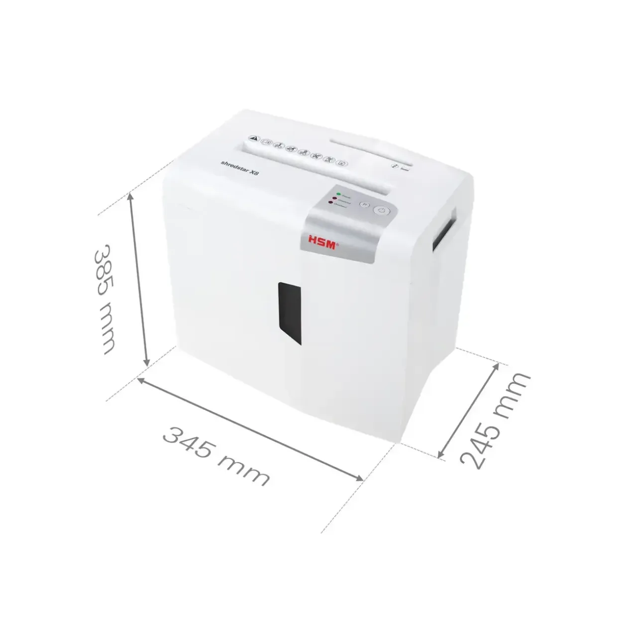 Makulator konfetti - HSM Shredstar X8 4 x 35 mm - 8 ark