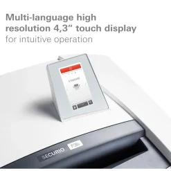 Makulator med touchdisplay HSM SECURIO P44i document shredder - 1,9 x 15 mm