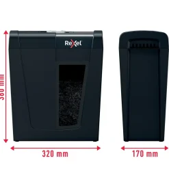 Makulator - Rexel Secure X8 - P4 - 8 ark - 14 L