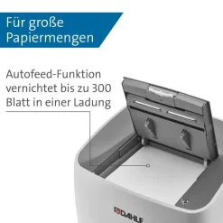Makuleringsmaskine, Dahle ShredMATIC SM 300, 40 L, grå