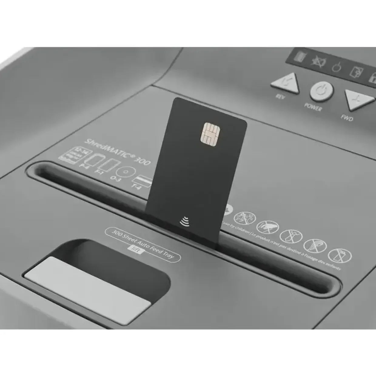 Makuleringsmaskine, Dahle ShredMATIC SM 300, 40 L, grå