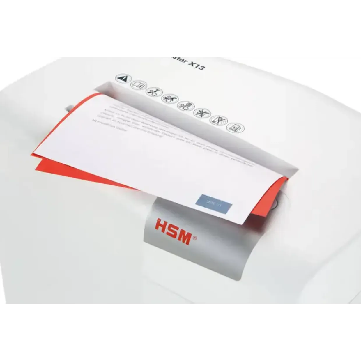 Makuleringsmaskine – HSM Shredstar X13 – Konfetti 4×37 mm – 13 ark