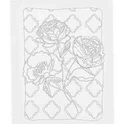 Malerlærred med print, Roser, D: 1,6 cm, str. 24x30 cm, 360 g - 1 stk