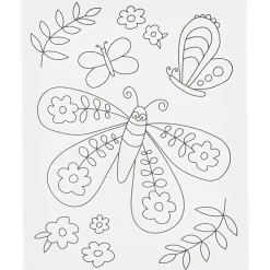 Malerlærred med print, Stor sommerfugl, D: 1,6 cm, str. 24x30 cm, 360 g - 1 stk