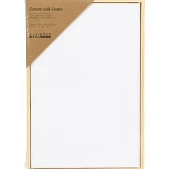 Malerlærred med træramme, str. 15,8x23,8 cm, 280 g, hvid, 1 stk.